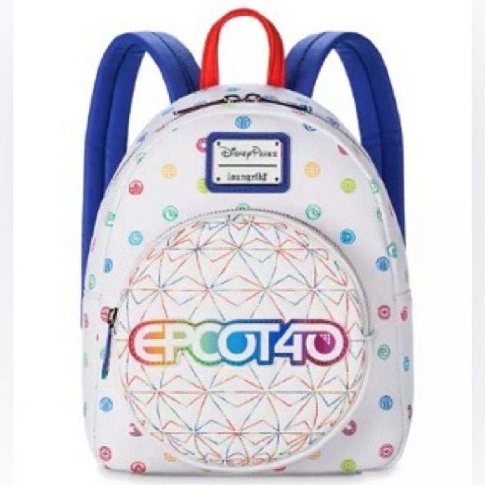 Loungefly EPCOT Mini Backpack 40th Anniversary Walt Disney World New WDW Sphere